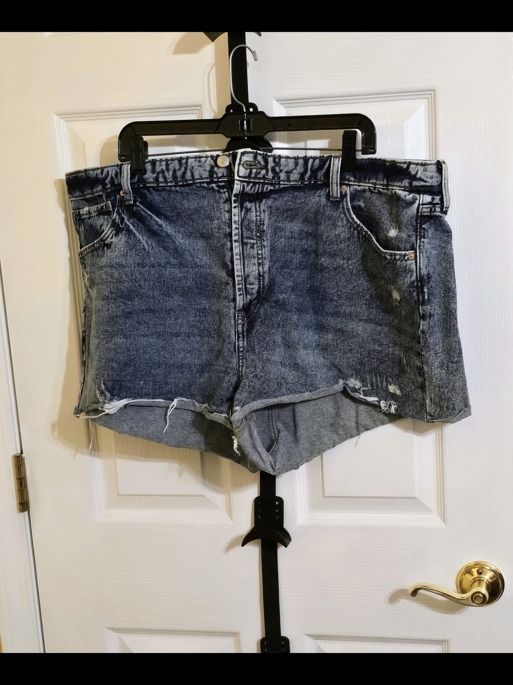 wild fable Distressed Washed Blue Denim Shorts